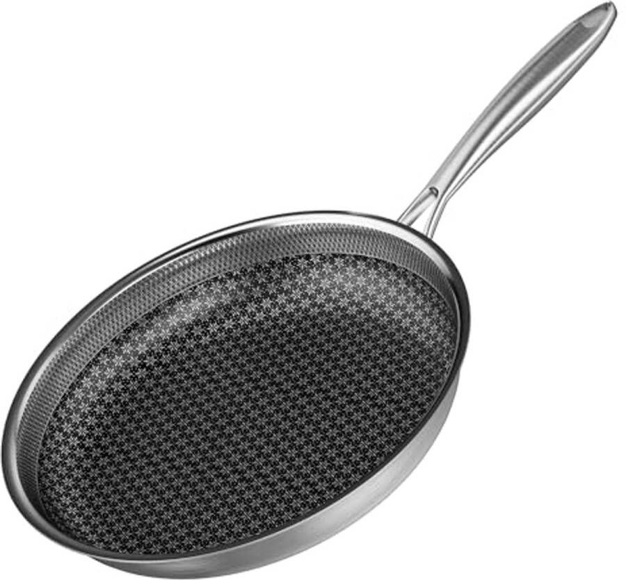 30 cm Roestvrij Stalen Braadpan Inductie Anti-aanbakpan