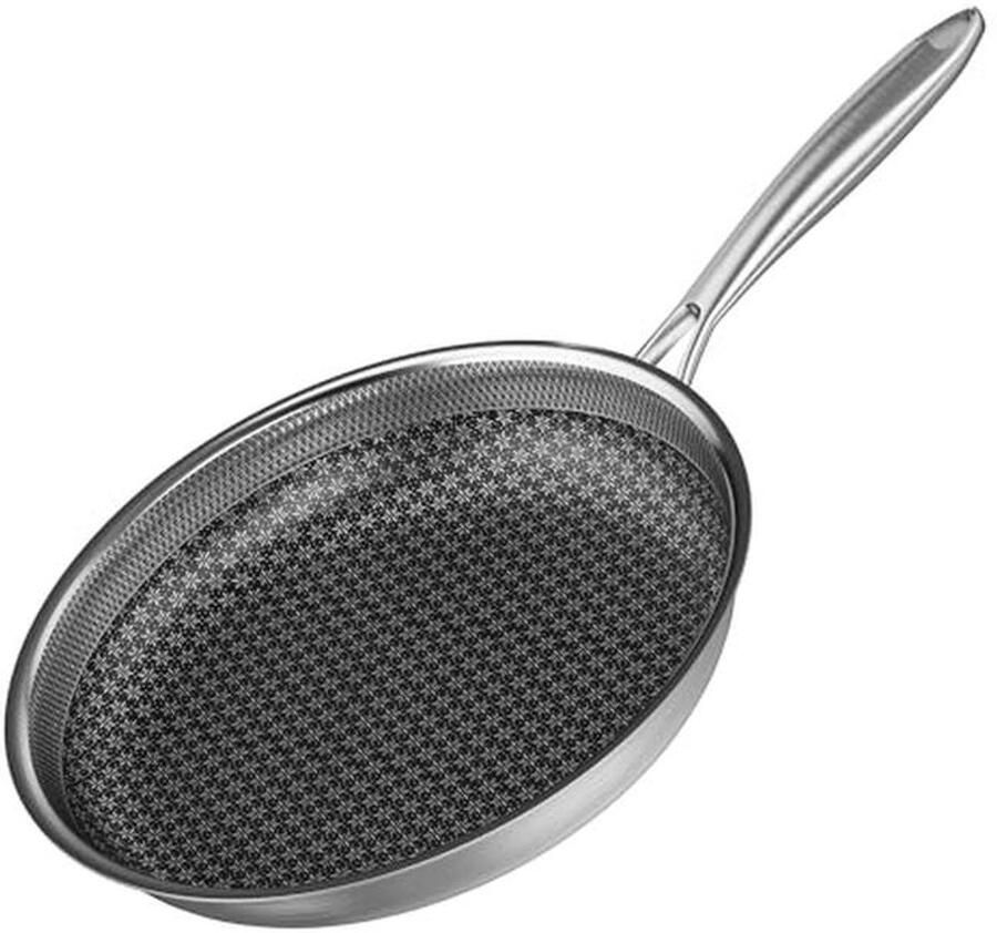 30 cm Roestvrij Stalen Braadpan Inductie Anti-aanbakpan