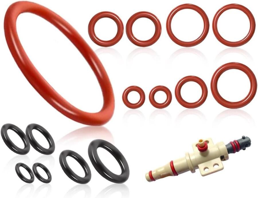 30-delige afdichtingsringen set voor supportventiel en stoomventiel O-ring onderhoudsset voor uitloopventiel geschikt voor volautomatische koffiemachines Philips & Saeco compatibel