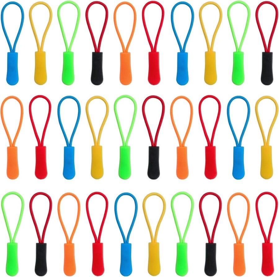30 stuks ritssluitingen vervangende ritssluiting nylon ritssluiting voor kleding rugzakken schoenen outdoorsporten (5 kleuren)