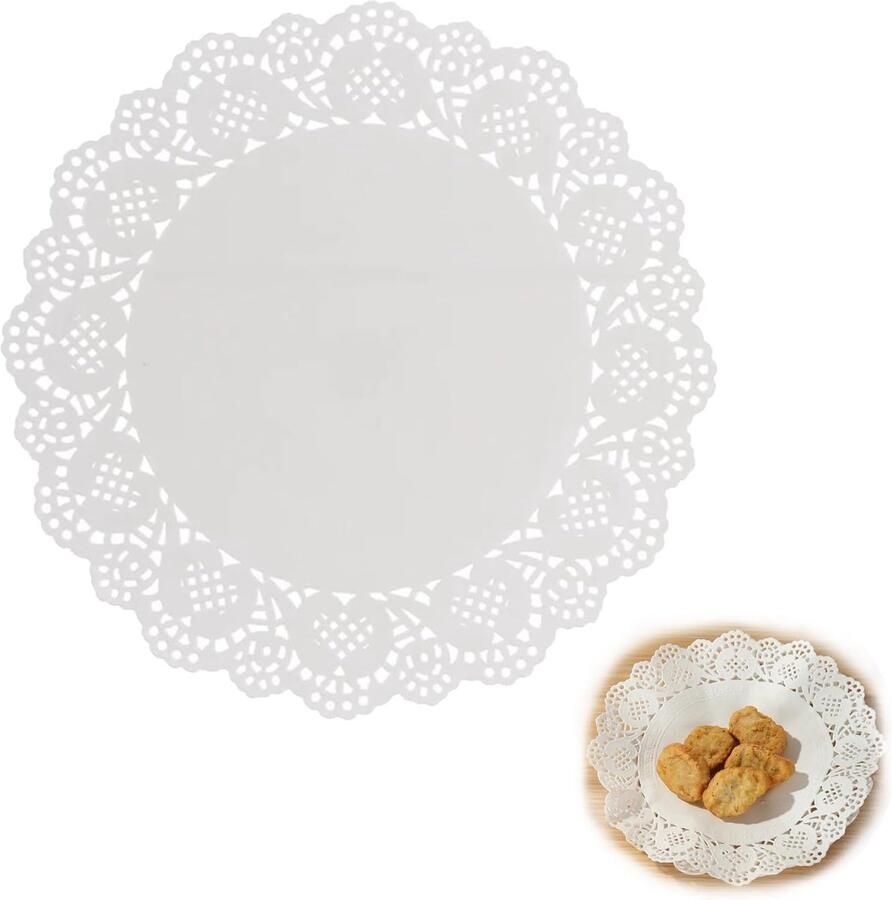 30 stuks taarttoppers van papier ronde basis voor cake absorberend papier voor olie taartpunt voor het bakken en absorberen van olie in de keuken 30 5 cm wit