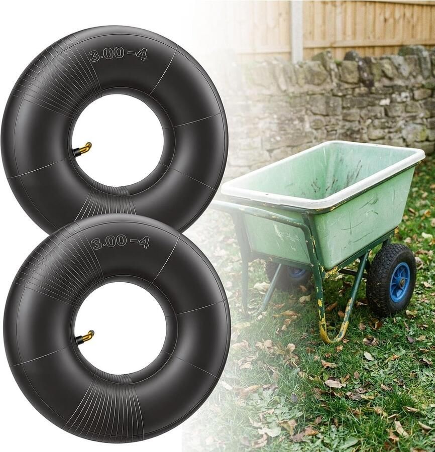 3.00-4 voor grasmaaiers 2 stuks met dubbel ventiel 260 x 85 mm reservebanden voor kleine wielen met hoog draagvermogen