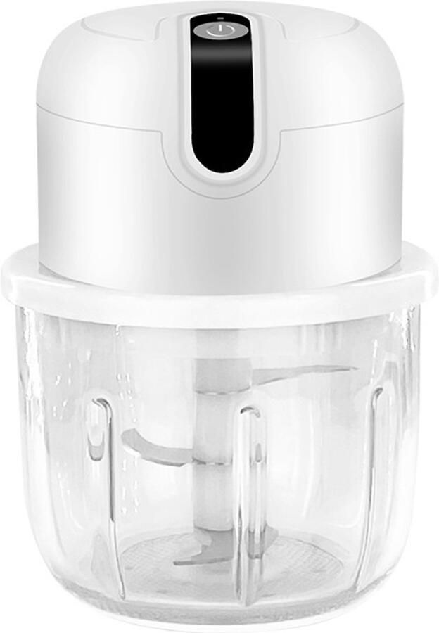 300 ml draadloze USB multifunctionele elektrische knoflookmolen knoflookhakker vleesmolen Geschikt voor het hakken van paprika's noten en vlees; keukenmachine Geschikt voor groenten paprika's en vlees