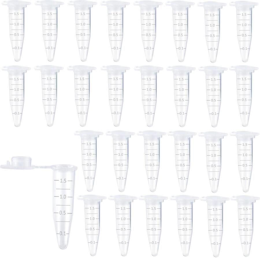 300 stuks reageerbuizen voor sapcentrifuge 1 5 ml kunststof centrifugaalbuisjes