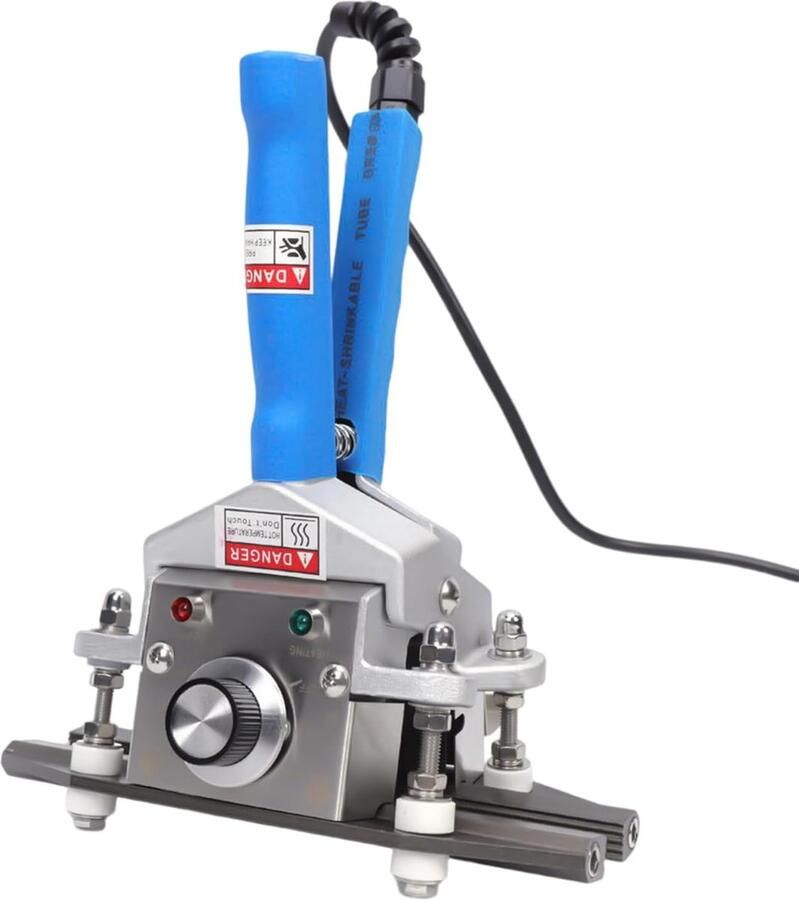 300 W handbediende hittesealmachine draagbare hand-hittesealmachine voedselzakverzegelaar met handgrepen commercieel folielasapparaat 200 mm 30-250 °C impulse heat bag sealer blauw