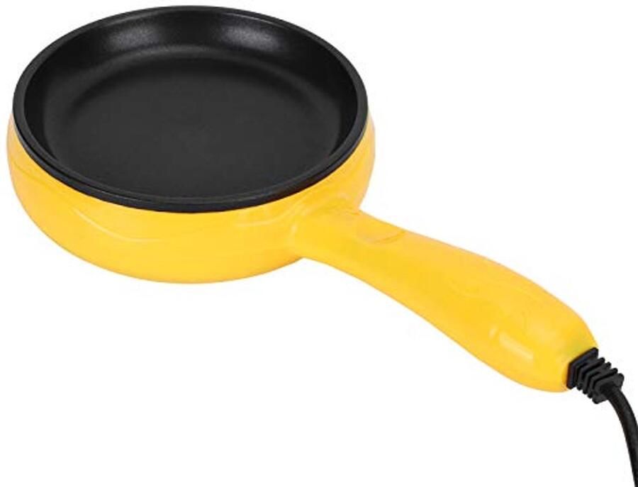 300 W Mini Koekenpan voor Pannenkoeken en Eieren Multifunctionele Niet-Plakkerige Bakpan met Houten Spatel