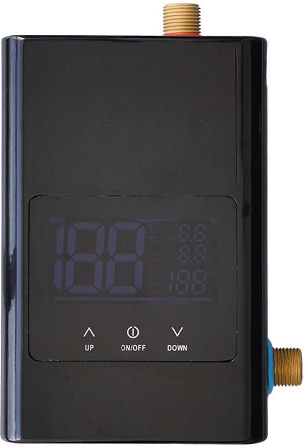 3000W elektrische doorstroomverwarmer voor onder de gootsteen met afstandsbediening en digitaal display draagbaar mini-doorstroommodel geschikt voor campers keukens en badkamers