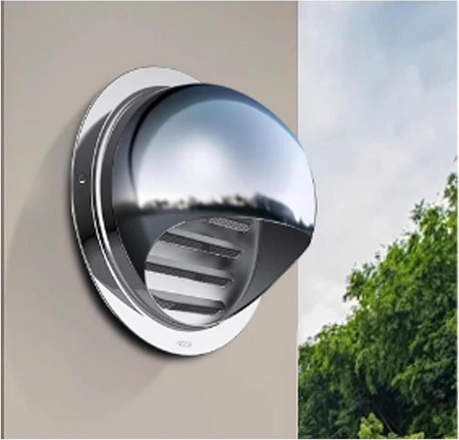 304 RVS Droger Vent Cover Ronde Uitlaatgrill voor Wandontluchter Externe Afzuigkap (25cm 0 82ft) Duurzame Ventilatie Uitlaat Oplossing