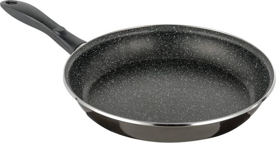 32cm Anti-aanbakpan geschikt voor inductiekookplaten gas elektrisch zwart