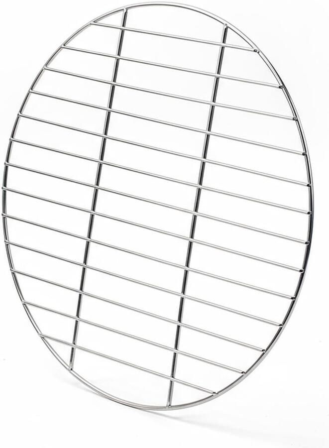 34 cm rond roestvrijstalen grillrooster BBQ grillrooster bakplaat taartrooster rond eenvoudige reiniging geschikt voor camping picknick tuin