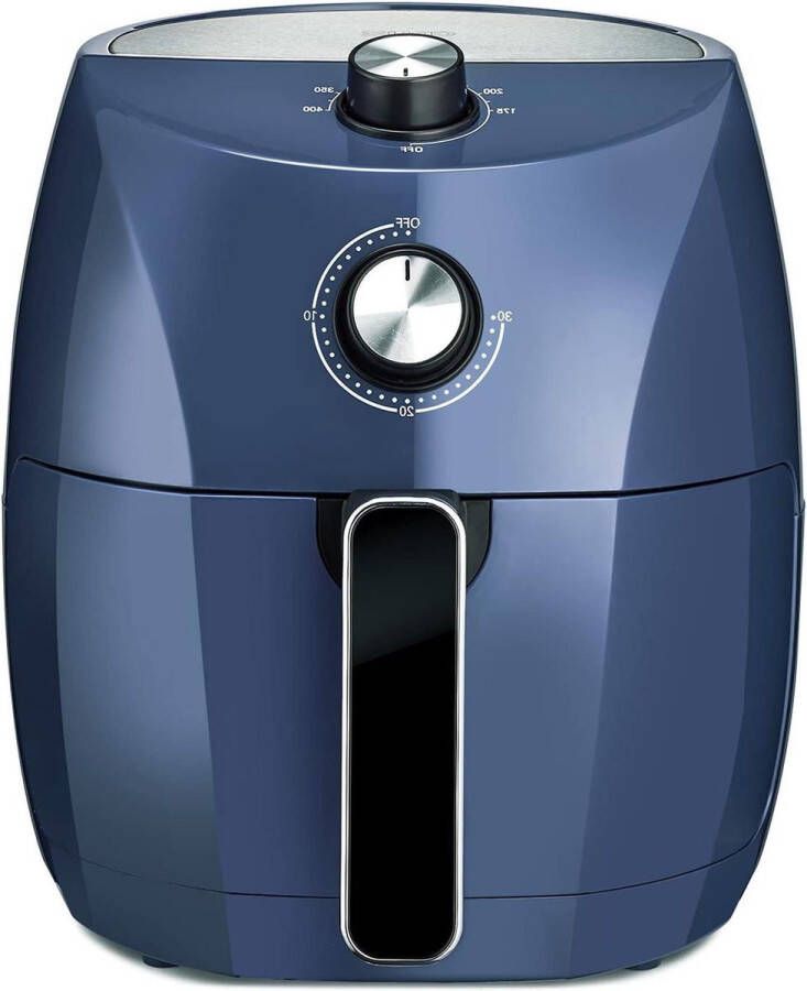 35 l handmatige heteluchtfriteuse snel voorverwarmen snel frituren zonder olie vaatwasmachinebestendige braadpan frituurrek roestvrij staal blauw