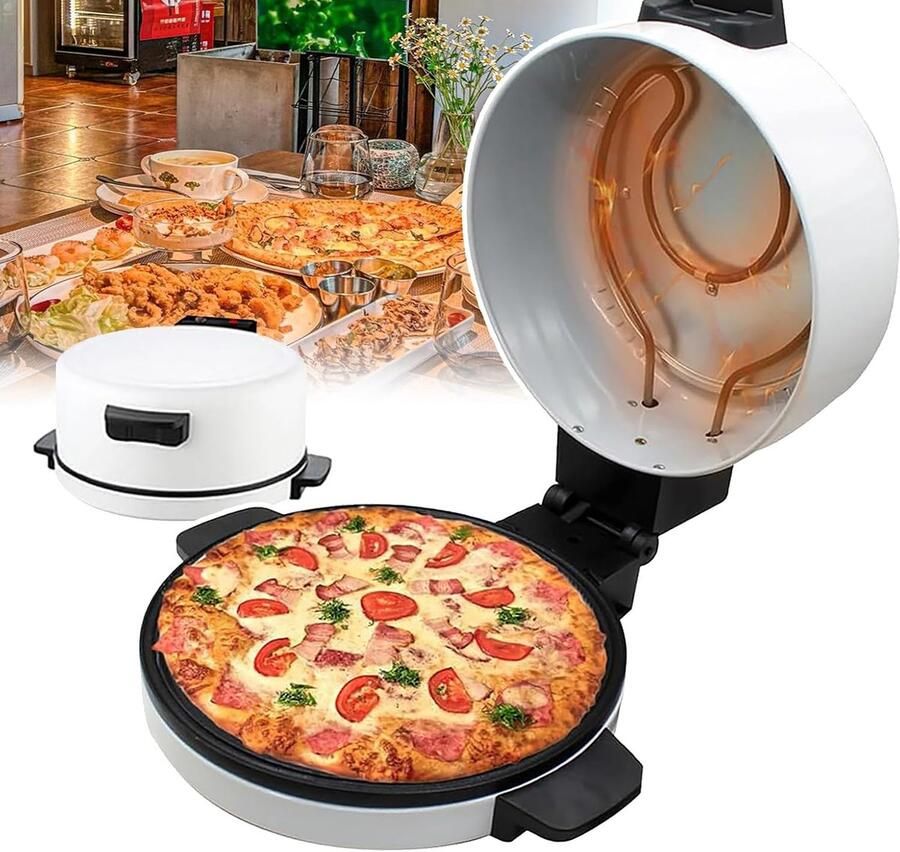 350W Mini Eierkoekenpan Non-stick Elektrische Koekenpan Draagbare Pannenkoekenmaker met Warmte-geïsoleerde Houten Spatel voor Slaapzalen Camping Reizen