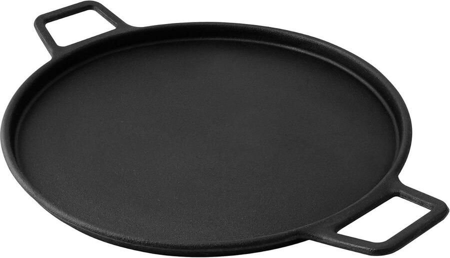 36 cm gietijzeren grillplaat en pizzapan