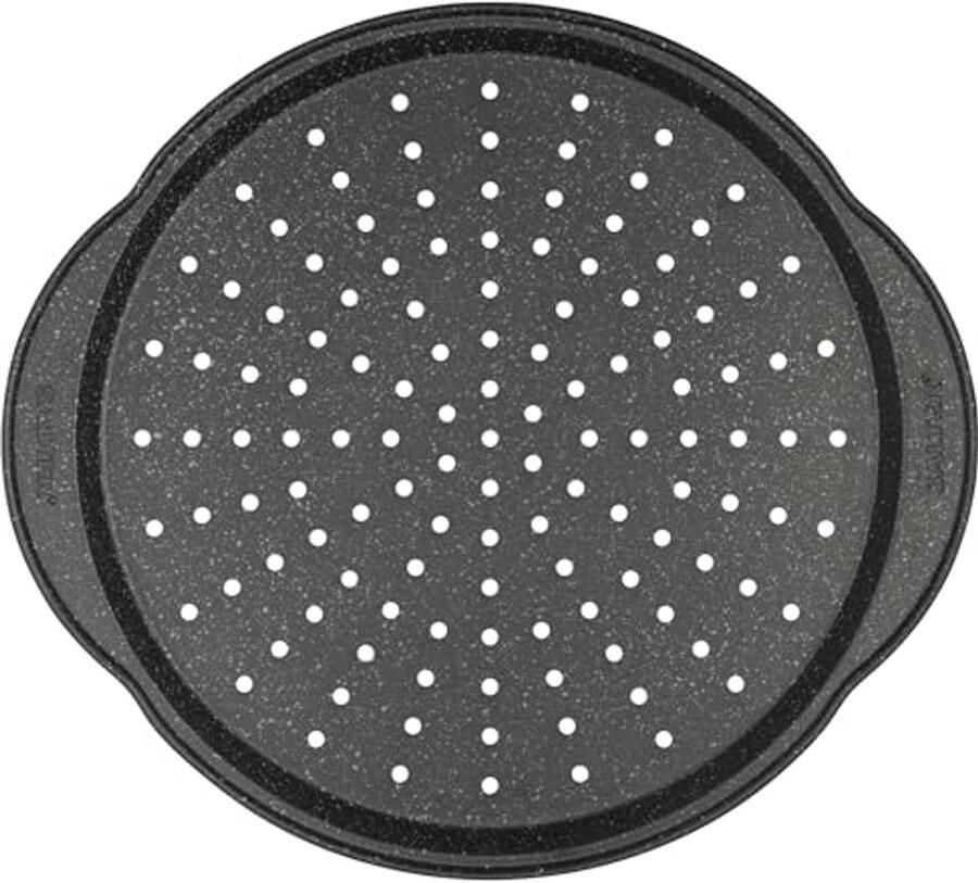 36cm Pizza Bakplaat – Ronde Perforated Bakvorm voor Oven Perfect voor Knapperige Pizza's en Chips PFOA-vrij en Ovenbestendig tot 220°C