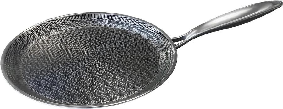 3D Pannenkoekenpan 26 cm Met Anti-Aanbaklaag Geschikt Voor Alle Warmtebronnen Inclusief Inductie