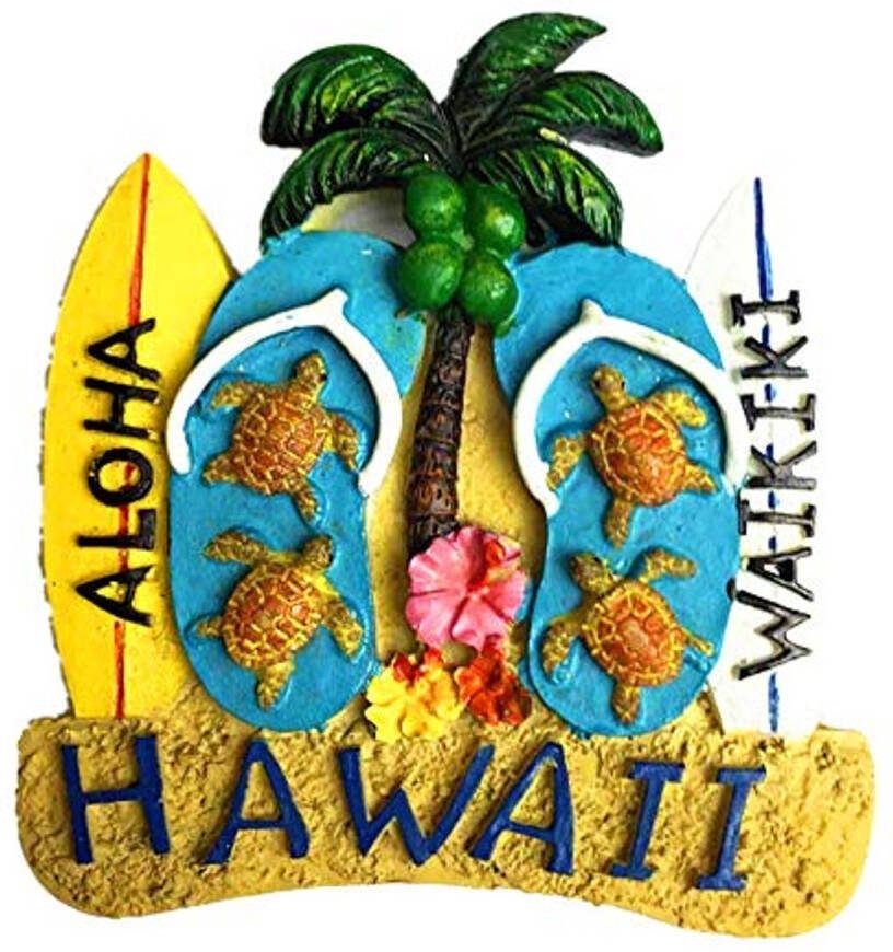 3D Souvenir Koelkastmagneten van Hawaii Reisdecoratie en Keukenaccessoires
