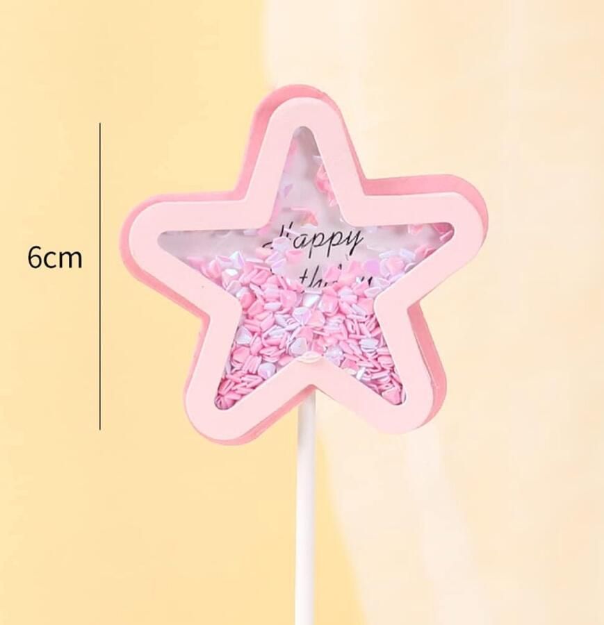 3e verjaardag taartdecoratie meisjes 3e verjaardag taarttopper regenboog wolken Happy Birthday taartdecoratie sterren ballon taarttoppers voor kinderen verjaardag roze - Foto 2