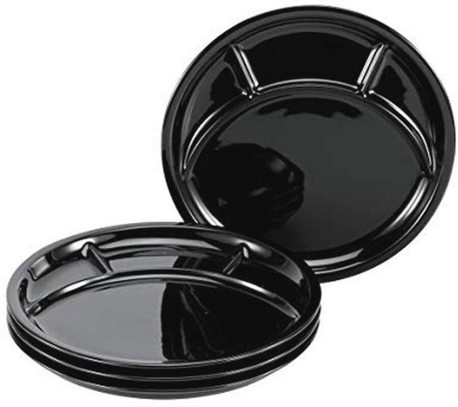 4-delige Fondue Servieset in Zwart Universeel Geschikt voor Fondue Raclette en Meer