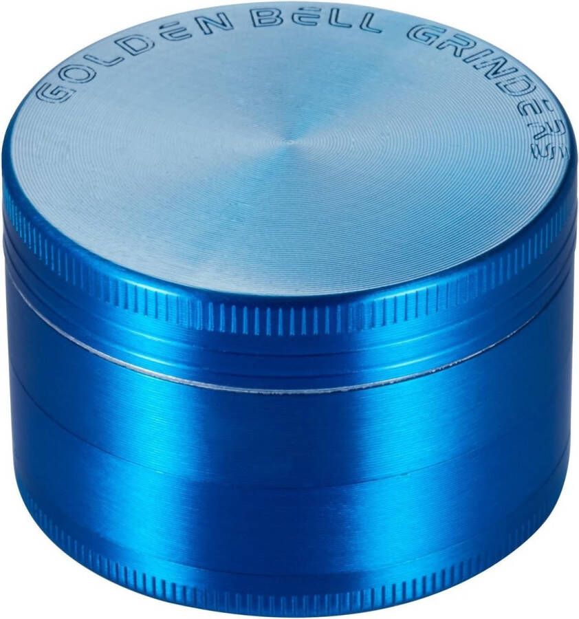 4-delige Pollen Grinder voor Specerijen Koffie en Kruiden Met Schraper Blauwe Grinder