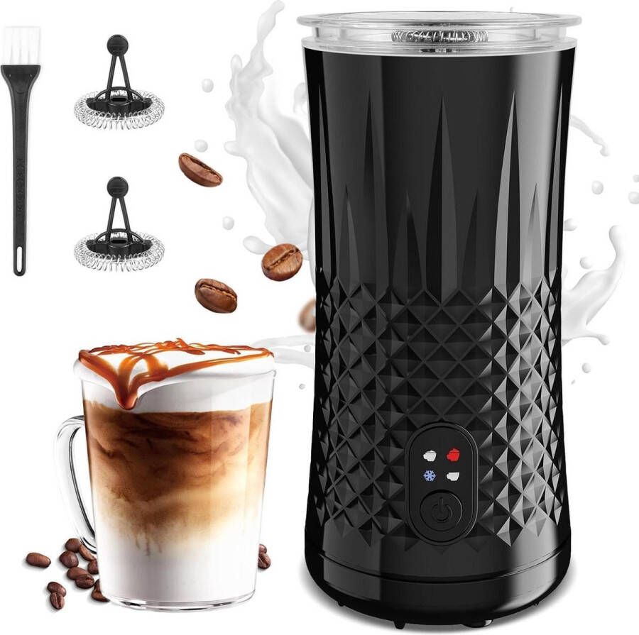 4-in-1 Milk Frother Electric Cappuccino Latte Maker for Hot Cold Milk Froth