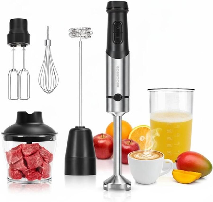 4-in-1 multifunctionele handmixer 1000 W 500 ml