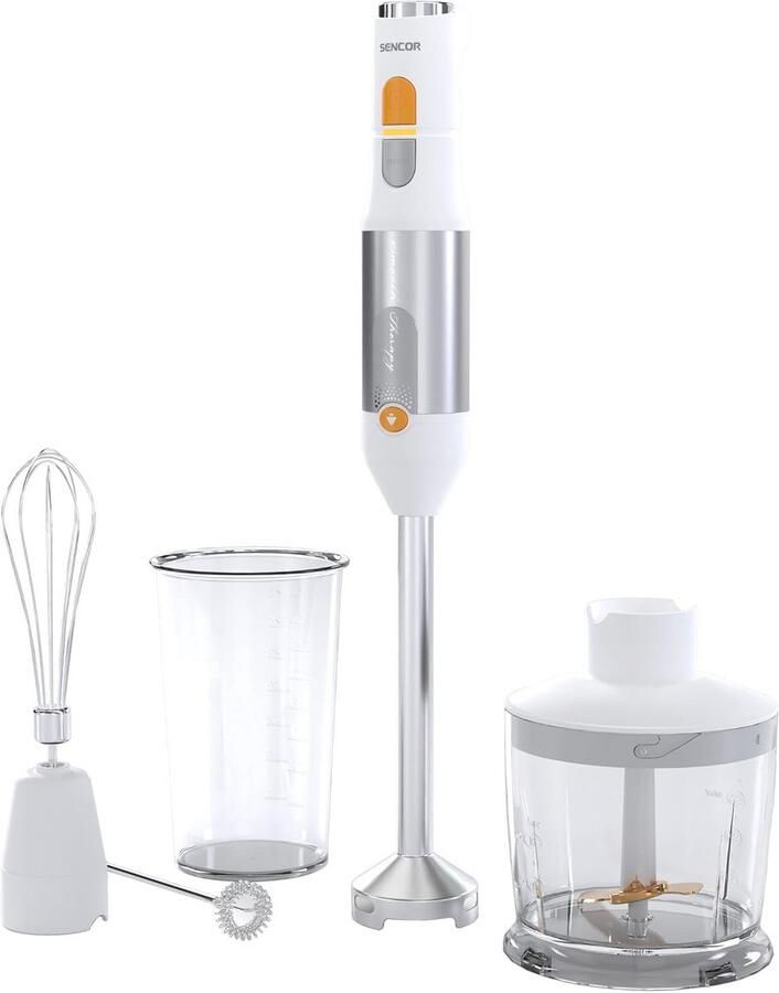 4-in-1 Staafmixer met Titanium QuadBlade en Roestvrijstalen Accessoires