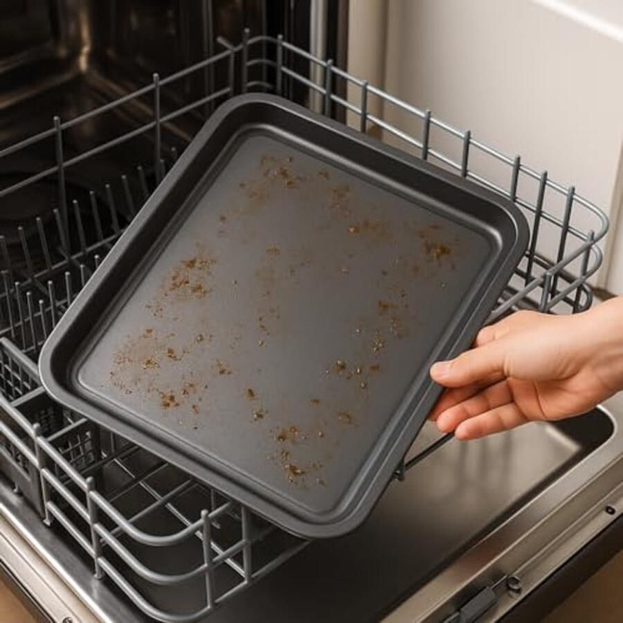4-pack bakplaat en braadslee set Antiaanbaklaag Vaatwasserbestendig en Makkelijk Schoon te Maken