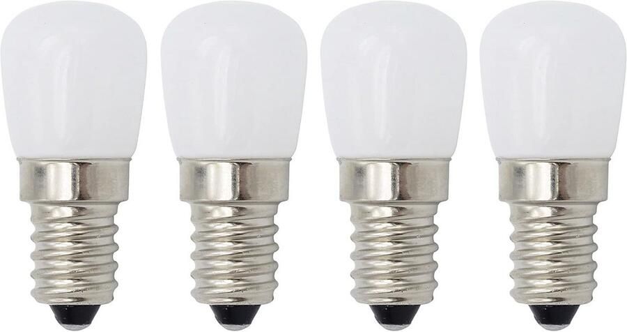 4-Pack Mini LED Lamp 3W E14 2800K 90% Spaarzaam Klein Formaat (35x12mm) voor Koelkast Magnetron Oven Afzuigkap Kleine Armaturen