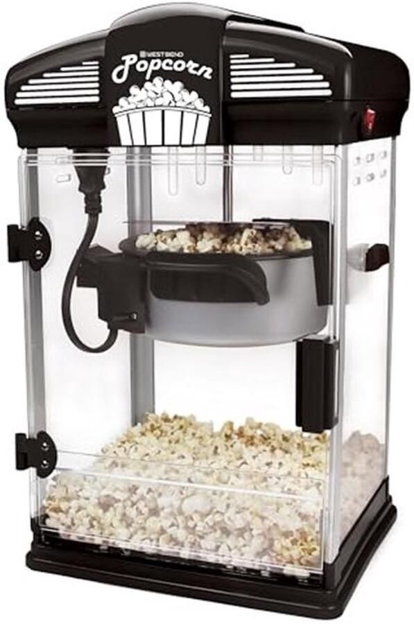 4 Qt Popcorn Popper voor Thuisbioscoop Roestvrij Staal