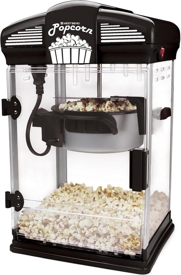 4 Qt Popcorn Popper voor Thuisbioscoop Roestvrij Staal