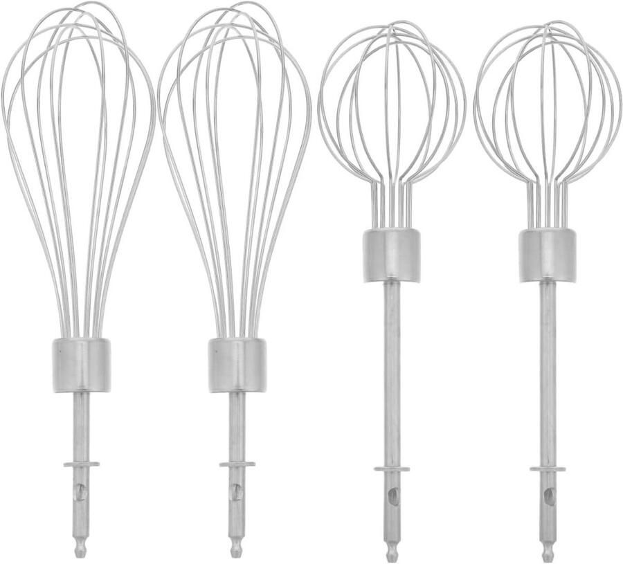 4 Reservegardes van Roestvrij Staal voor Elektrische Mixer Accessoires voor Eieren Room en Keuken Herbruikbare Keukenhulpmiddelen