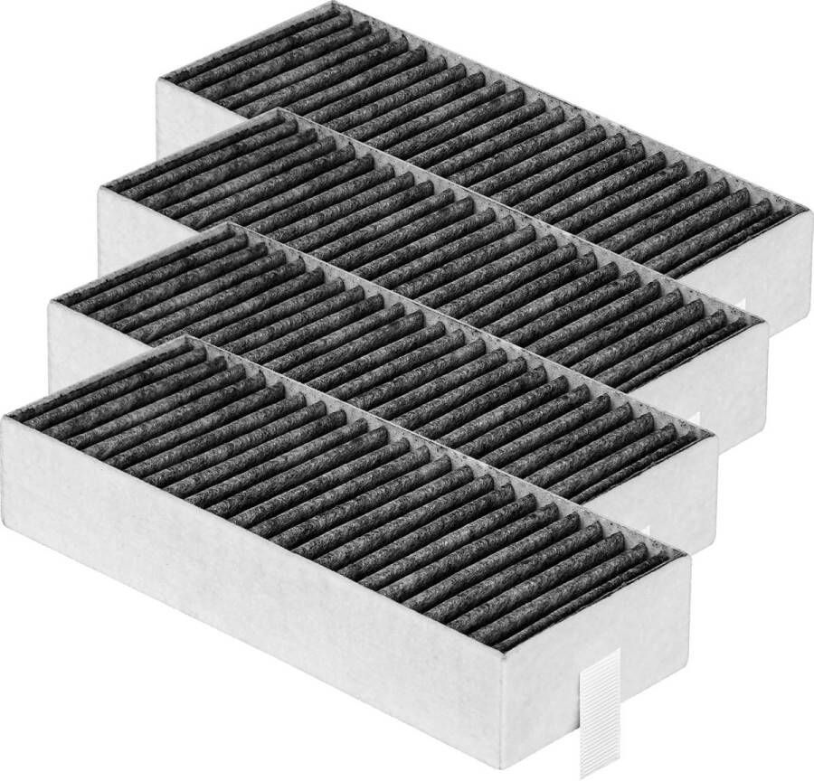4 stuks actieve koolfilters geschikt voor Siemens HZ9VRCR0 17004796 Bosch HEZ9VRCR0 17004805 Neff Z821VR0 17004806 Gaggenau CA282111 Constructa CZ9VRCR0 vervanging voor circulatie filter afzuigkap Koolstoffilter