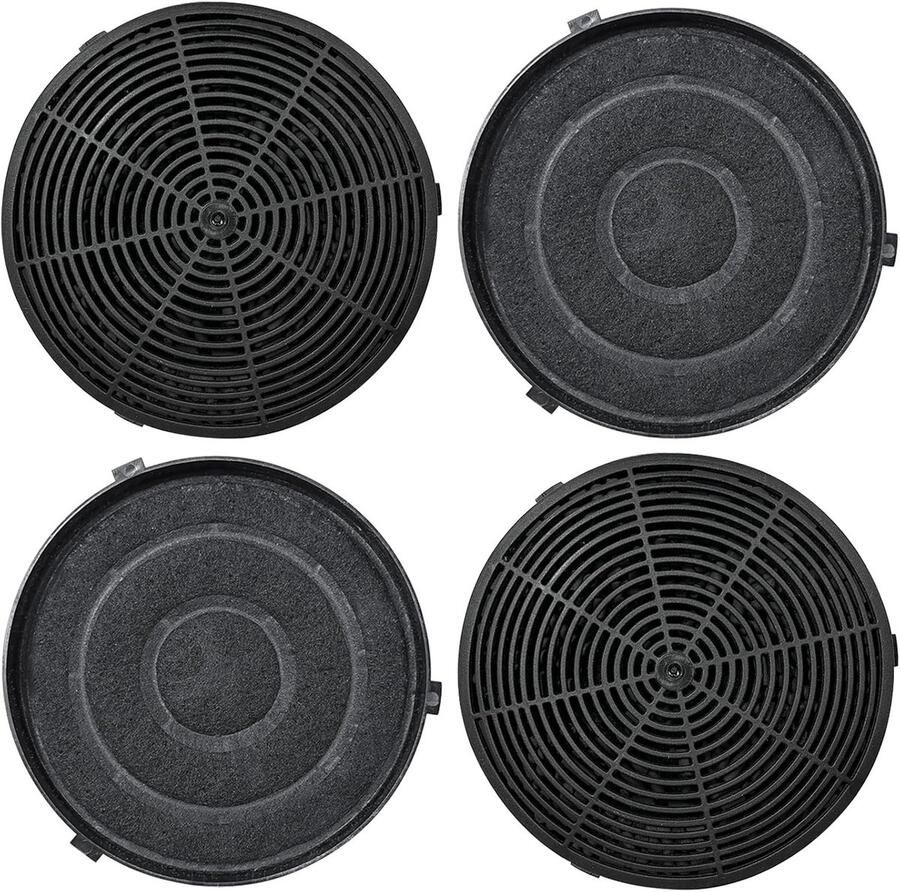 4 Stuks Actieve Koolstof Vervangingsfilters voor Afzuigkappen Geschikt voor Modellen en Verbeterde Luchtkwaliteit