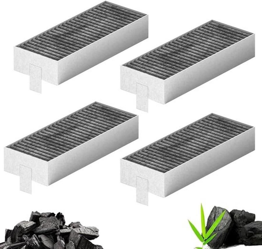 4 stuks Afzuigkap Koolstoffilter geschikt Filter Geschikt voor afzuigkap Koolstoffilter Geschikt voor Siemens HZ9VRCR0 Bosch HEZ9VRUD0 17004796