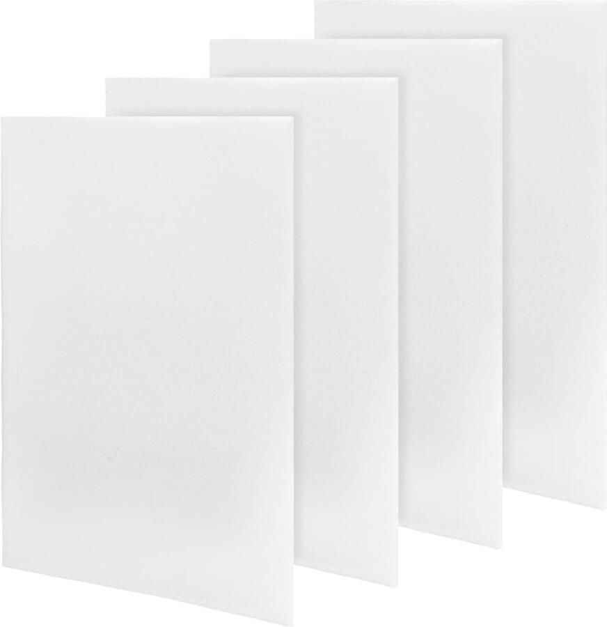 4 stuks Airconditioner Filter Pad 16x12 8x0 25 Luchtreiniger Filters Universele Carbon Schuim Mat voor AC Oven en 3D Printer met Geurabsorberende Eigenschappen