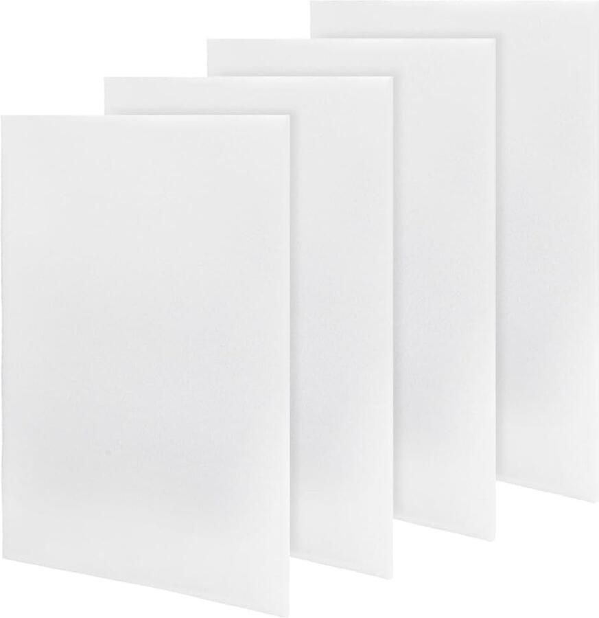 4 Stuks Airconditioner Filter Pad 16x12 8x0 25 Luchtreiniger Foam Filters Universele Carbon Deodorizer voor AC Oven en 3D Printer