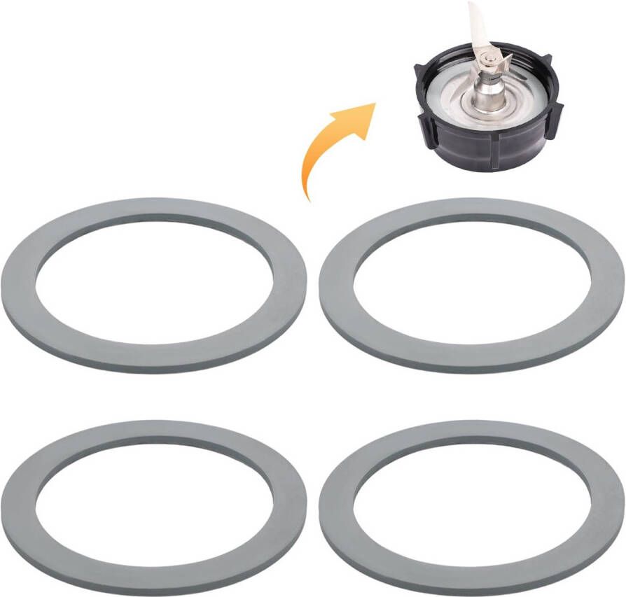 4 Stuks Blender Gasket O-ring Rubber Seal Vervangingsonderdelen Geschikt voor Osterizer Blender