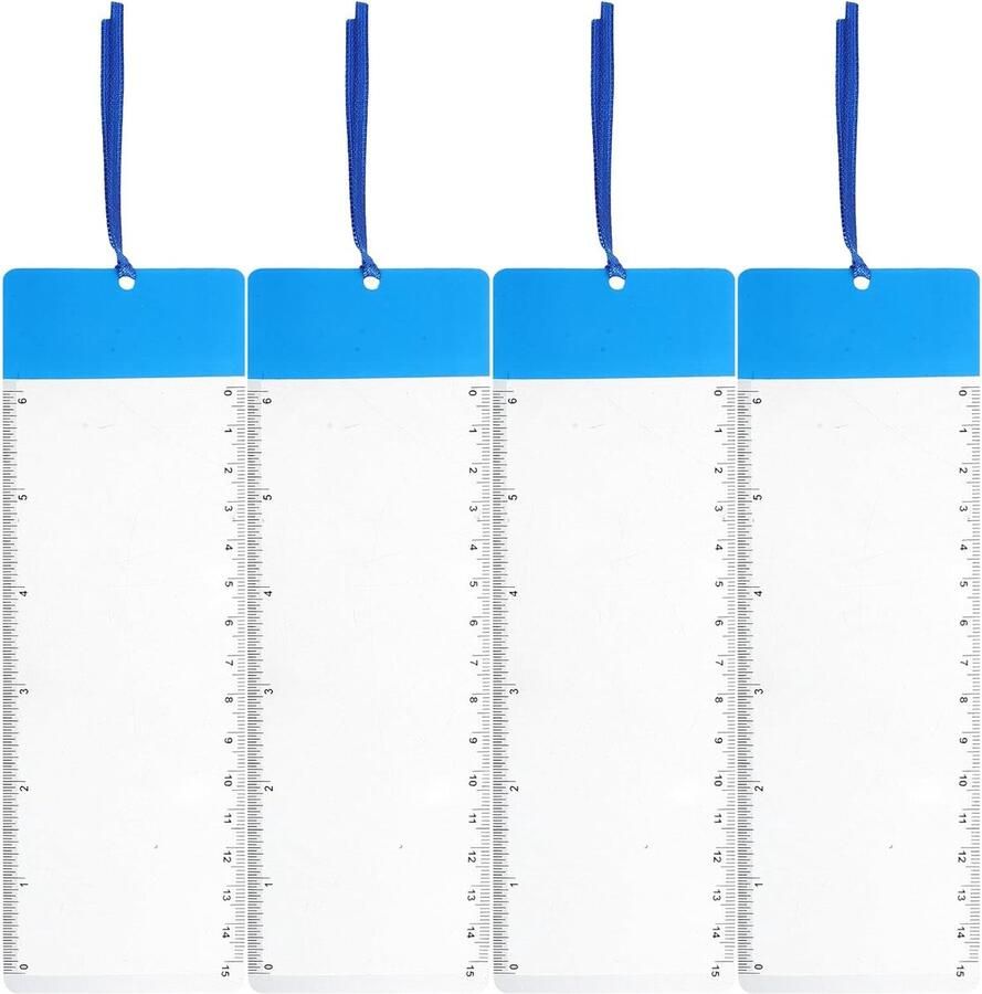 4 Stuks Delige PVC Leesloep Vergroting Compacte Bladwijzer Leesloep voor Ouderen Zicht Kleine Letters Kaarten Boeken Draagbaar Stijlvol