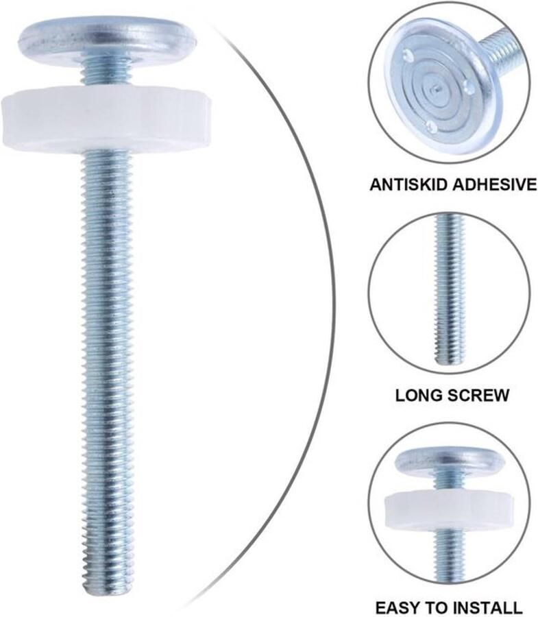4 stuks kinderbox gate bouten voor drukgemonteerde doorgangstore schroefdraad spindelstangen gatbouten