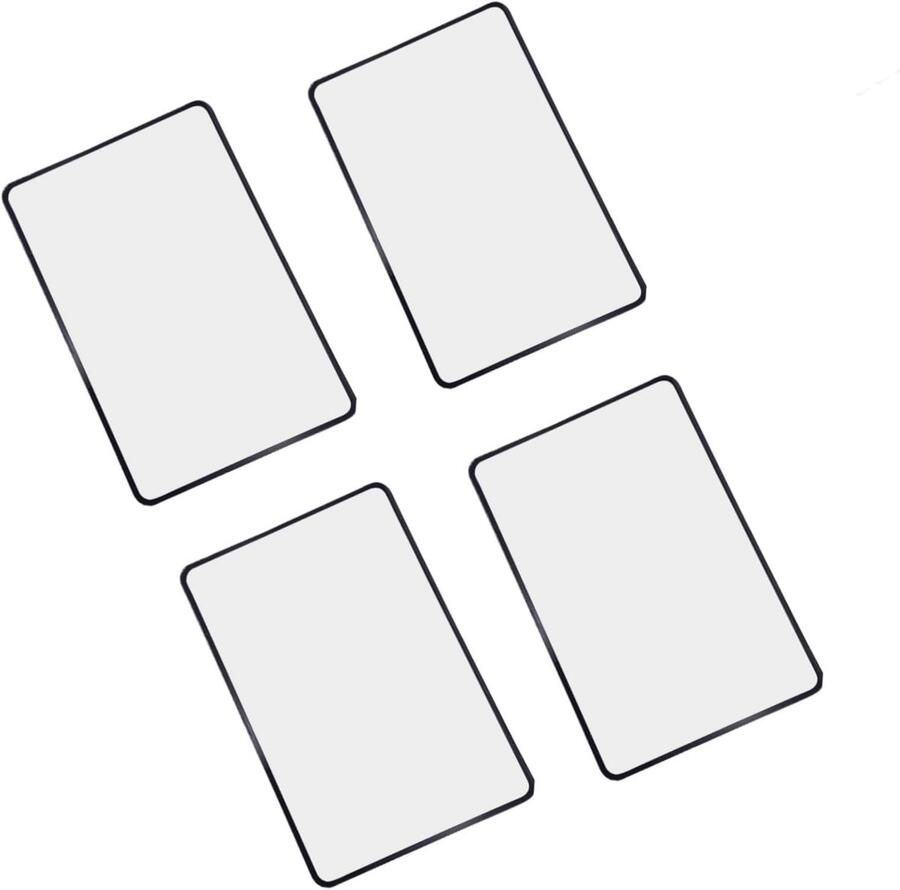 4 stuks leesloep vergrootglas om te lezen voor ouderen boeken sieraden kaarten (18 x 12 cm)