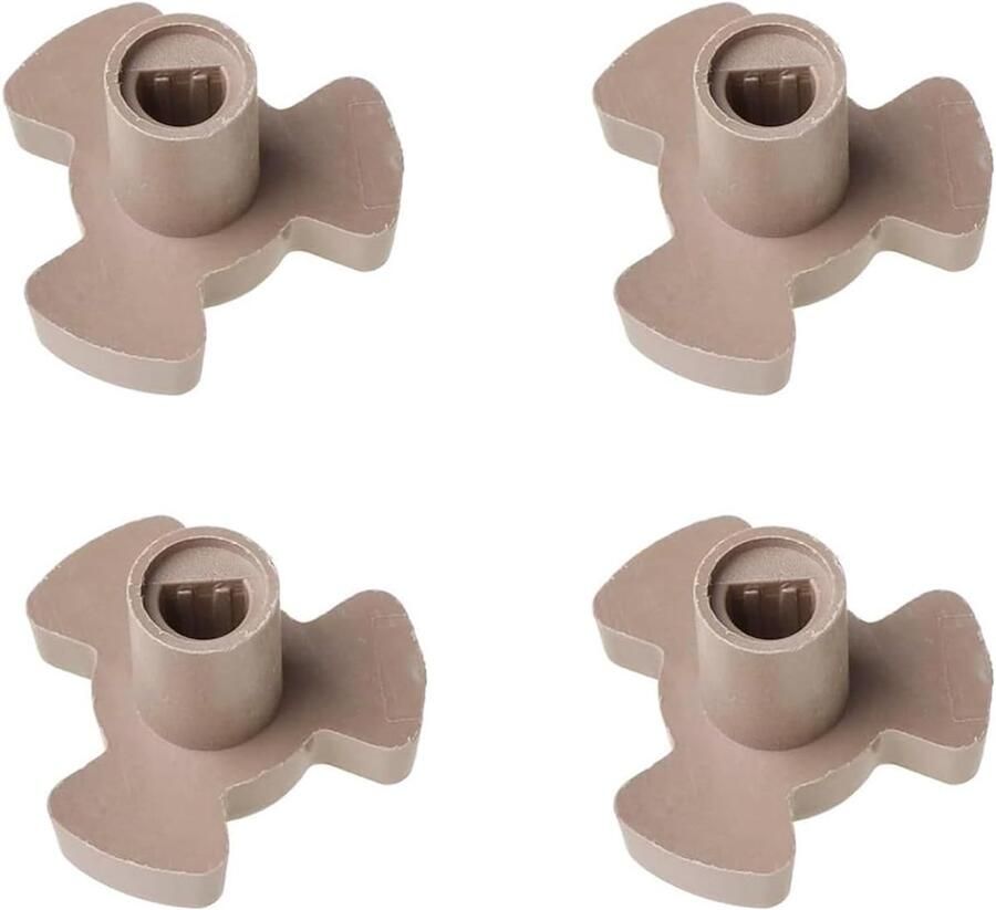 4 stuks magnetron draaitafel koppeling set polypropeen reserve aandrijving voor draaiplateau compatibel met meeste magnetrons