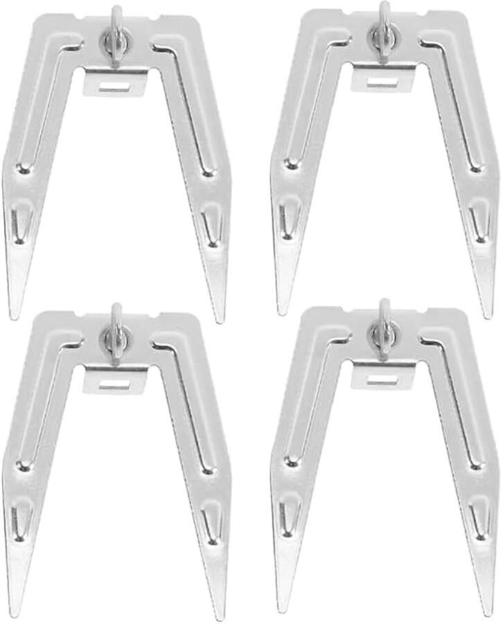 4 stuks roestvrijstalen rotisserie vleesvork duurzame grillvorken voor luchtfriteuse en elektrische oven veilige grip voor braadkip vis grillaccessoires voor bbq outdoor