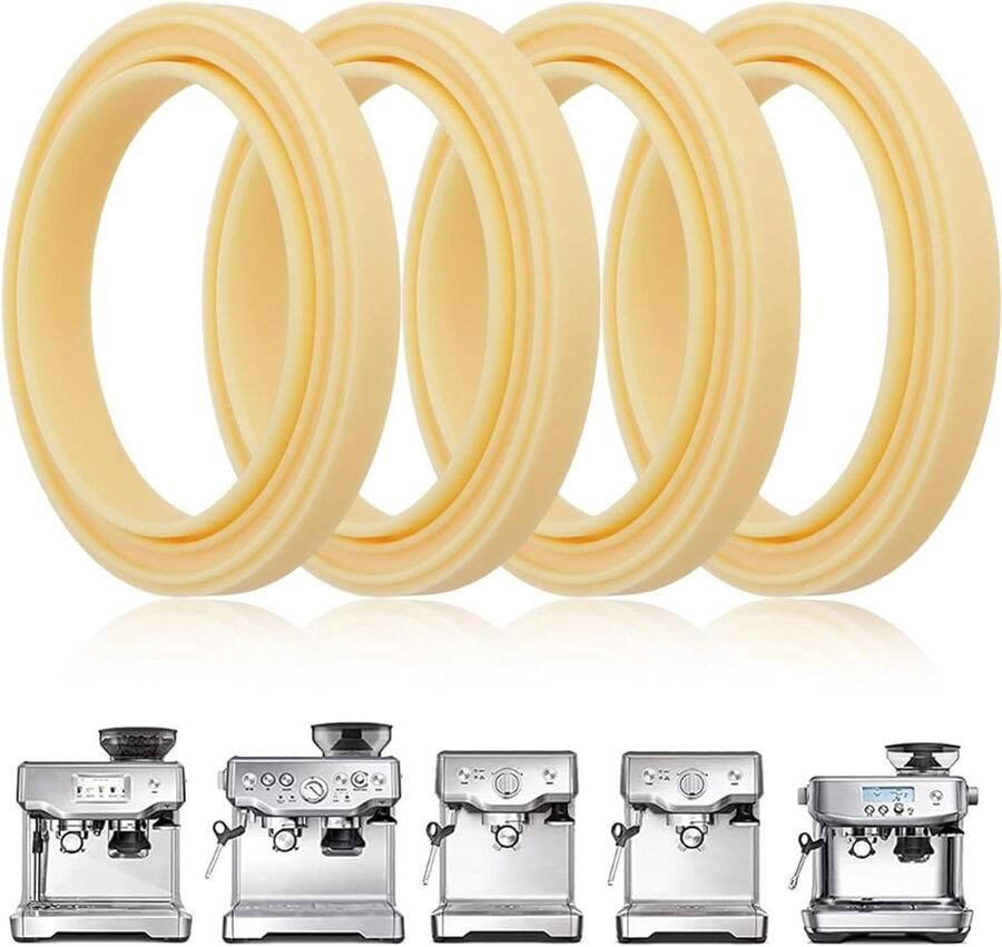 4-Stuks Siliconen Stoom Ring Afdichting Groep Hoofd Pakking Vervangende Onderdelen Compatibel met Breville Espresso Machine 878 870 860 840 810 500 450 Sage 500 870 875 880 810 878