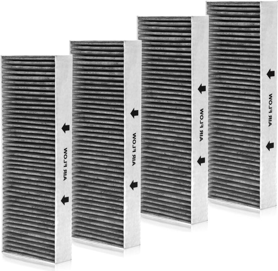 4 vervangingsfilters voor Bora Basic BAKFS en BHU BIU BFIU GP4U BIAS BHAS BFIAS Actieve koolstoffilters voor afzuigkappen en convectieextractoren
