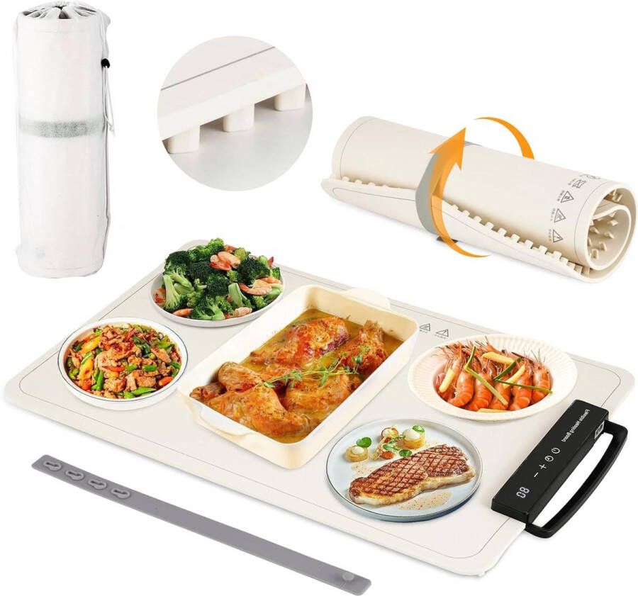 40-100℃ Elektrische Verwarmingsplaat met 24H-Timer voor het Opwarmen van Gerechten 300W