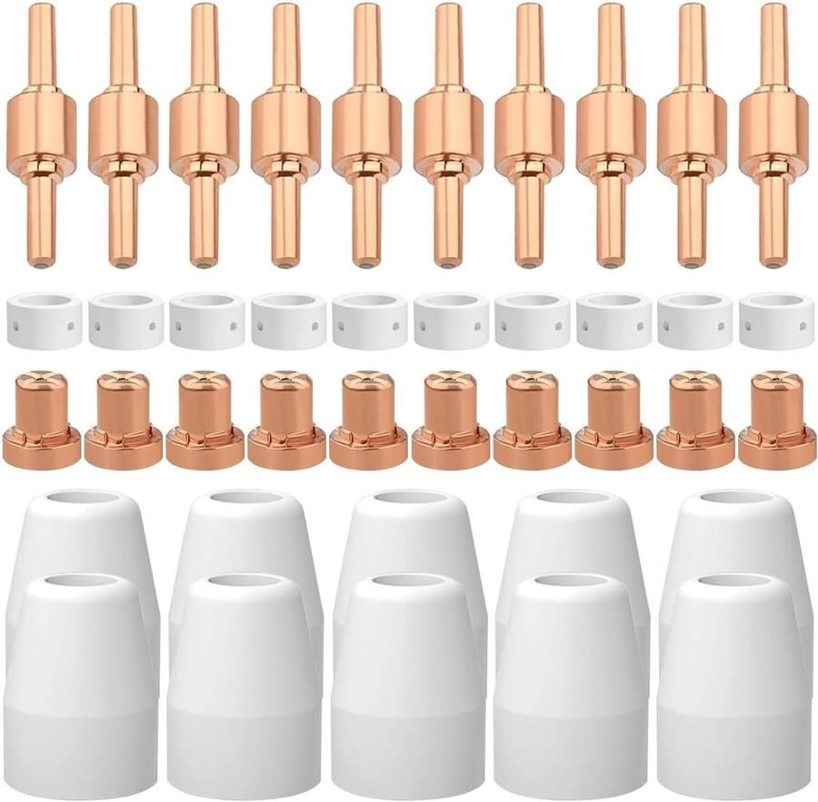 40 Stuks Plasma Snijaccessoires Nozzles Elektroden en Reserveonderdelen voor Plasma Snijmachines