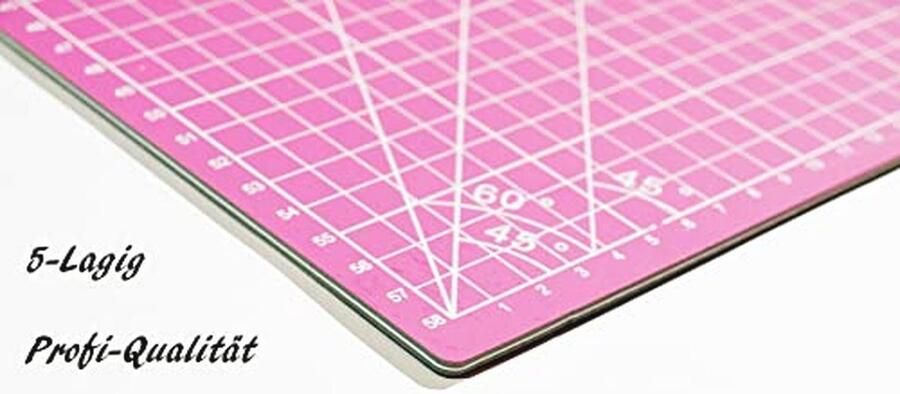 45 mm Roterende Snijder 5-laags Snijmat A2 Inclusief Reservemessen en Patchworklinialen - Foto 2