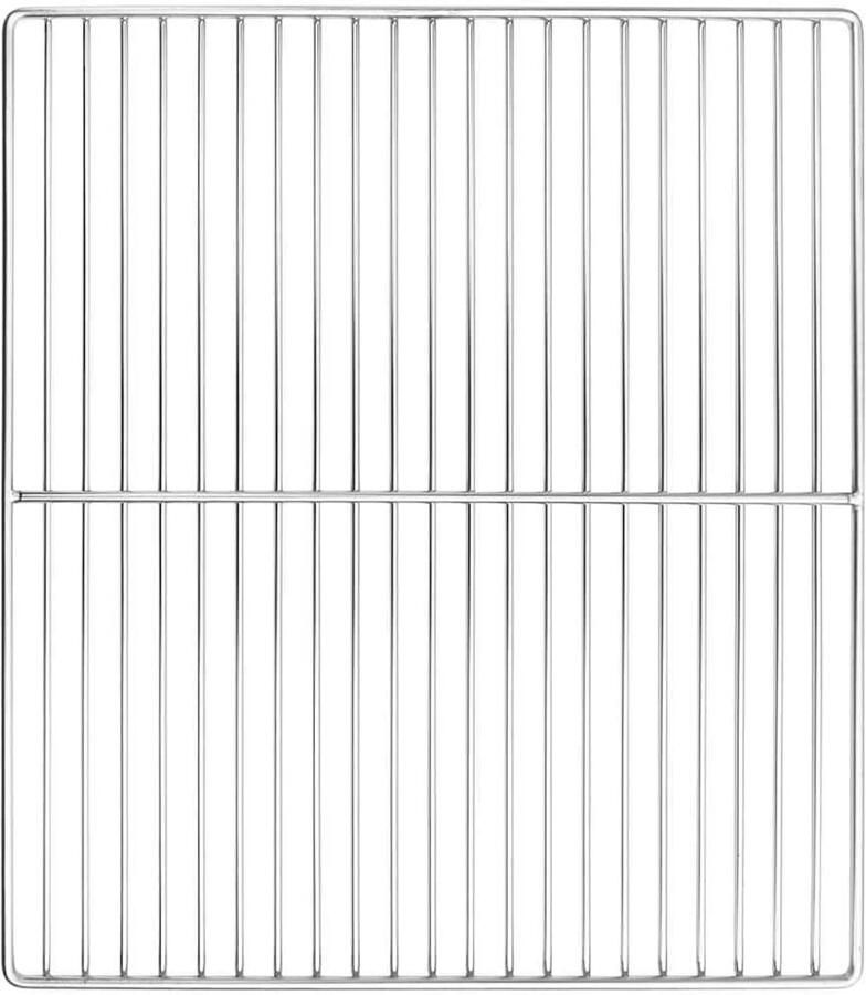 45 x 40 cm van roestvrij staal rechthoekig grillopzetstuk voor houtskoolgrill en gasbarbecue roestvrij reserveonderdeel voor tuin en terras