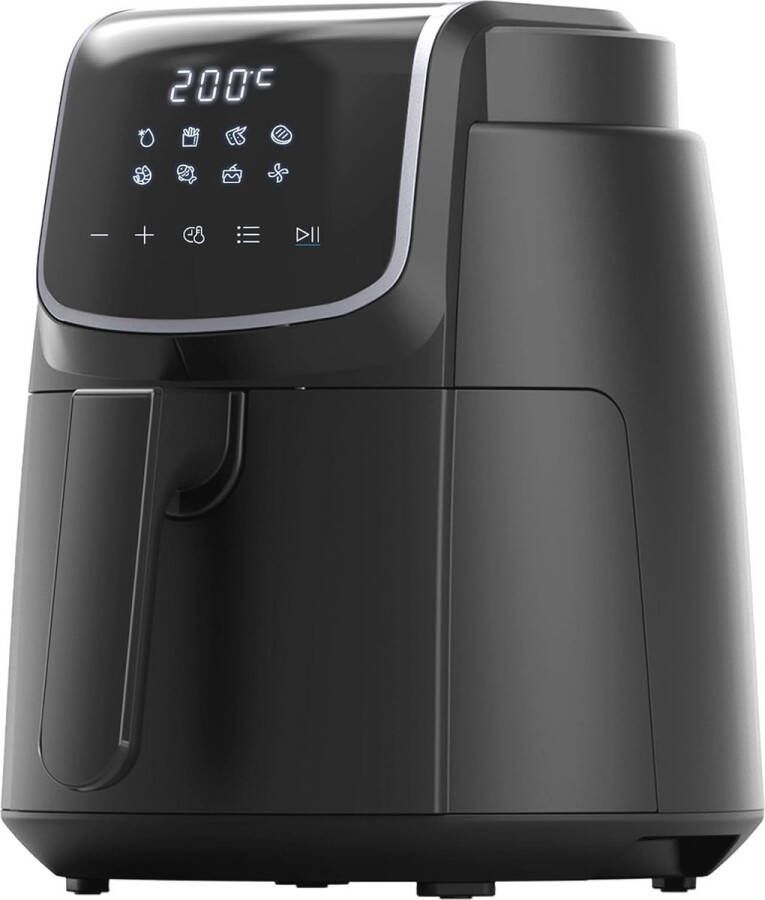 4L XL Heteluchtfriteuse met LED-Touchscreen en 8 Kookfuncties