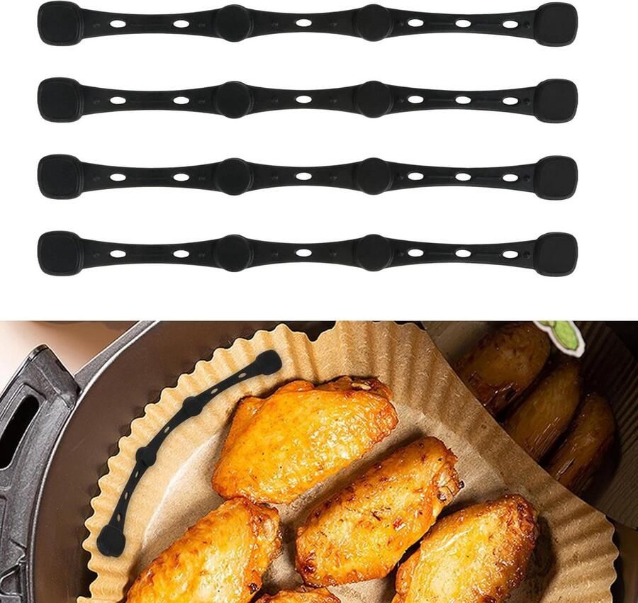 4x Hittebestendige Magneten voor Airfryer Bakpapier Herbruikbare Accessoires